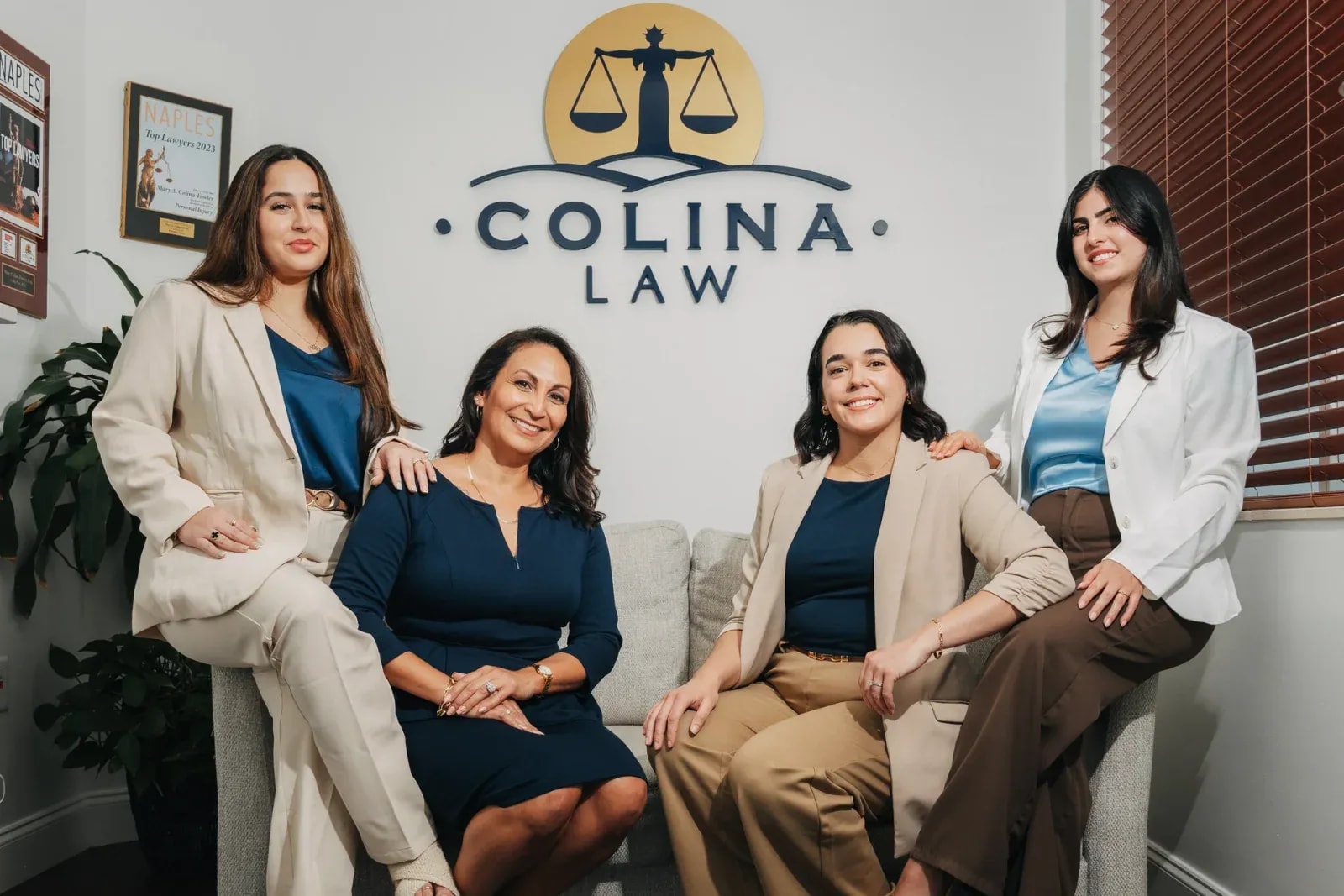 The Colina Law team in the Naples office