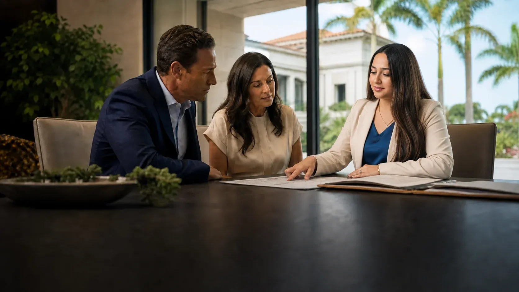 Editorial scene illustrating contract review title closing terms in Southwest Florida