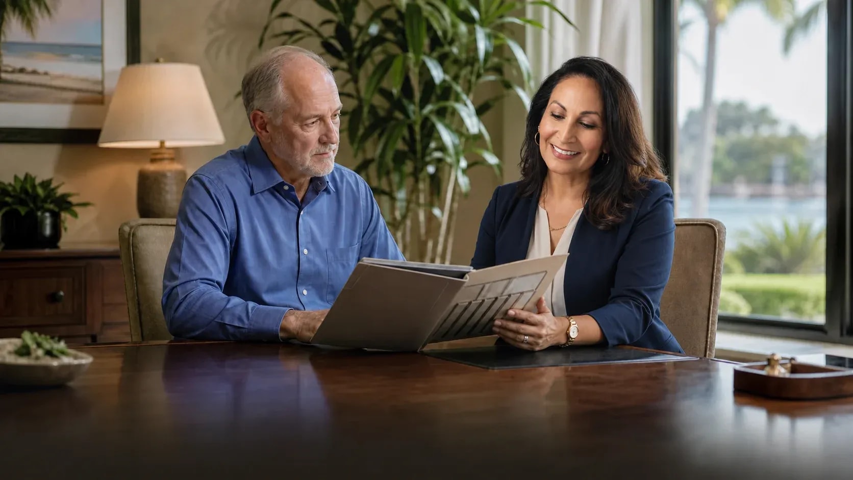 Calm estate planning scene illustrating healthcare directives treatment preferences