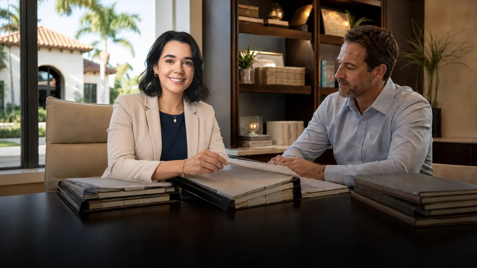 Editorial scene illustrating investor services contract templates in Southwest Florida