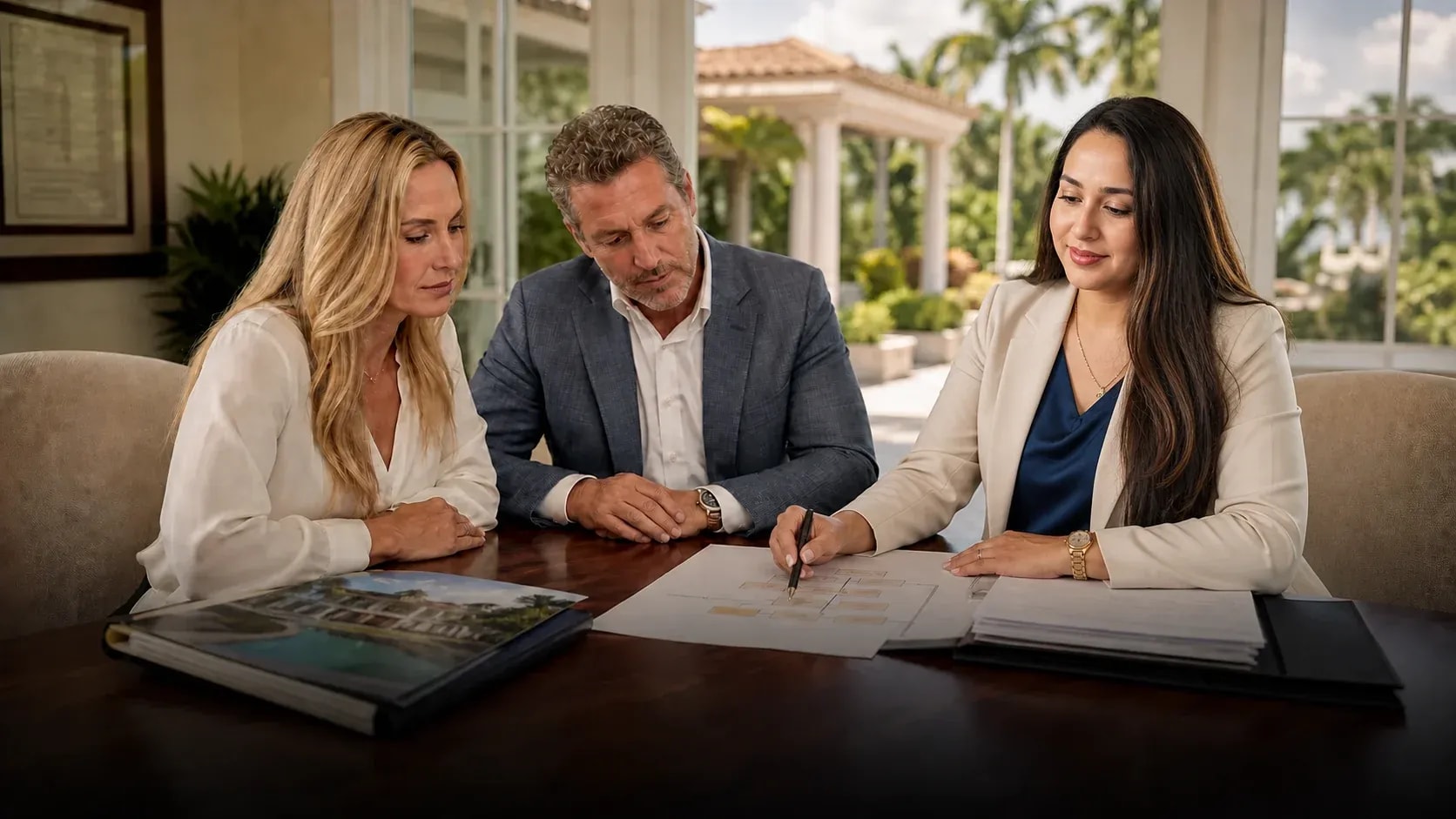Editorial scene illustrating investor services entity ownership in Southwest Florida
