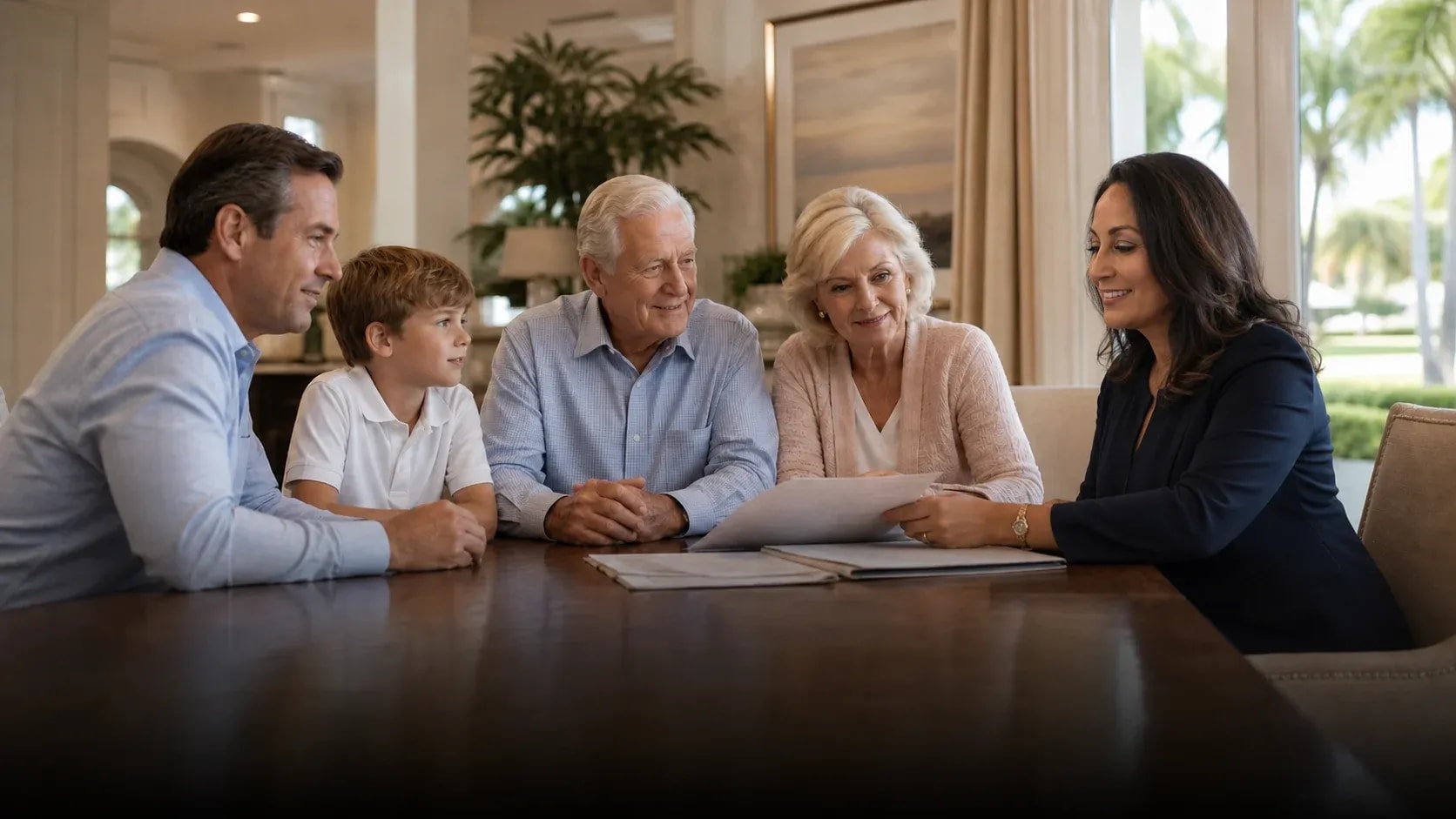 Calm estate planning scene illustrating legacy planning whole plan