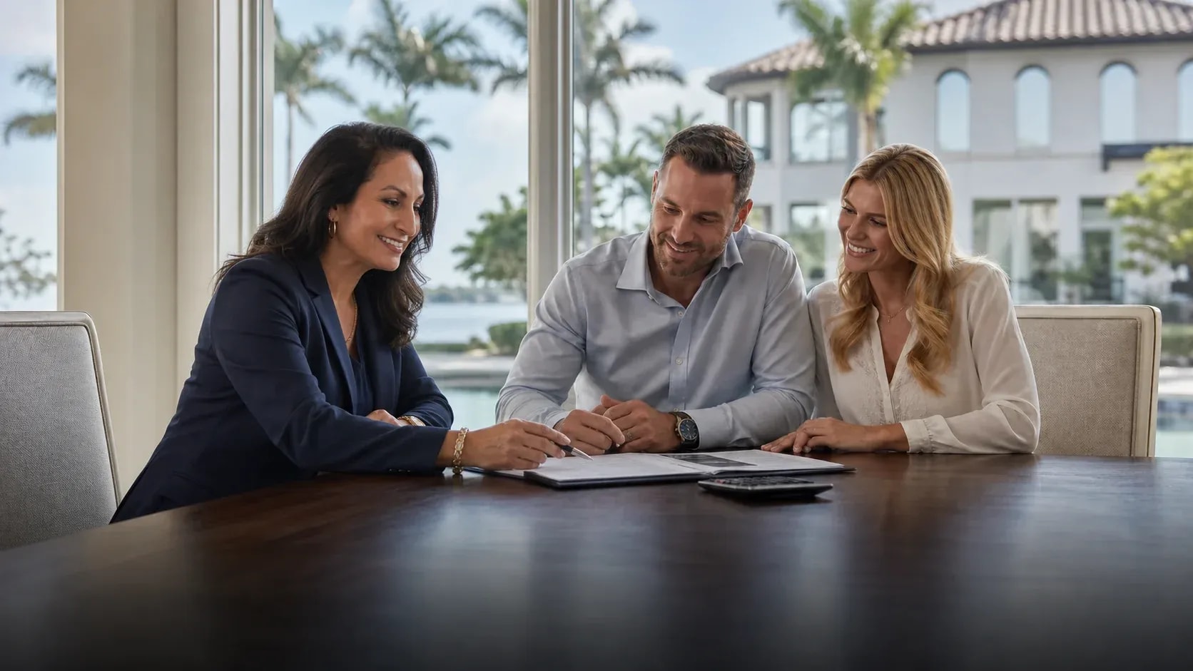 Editorial scene illustrating real estate transactions mortgage financing in Southwest Florida