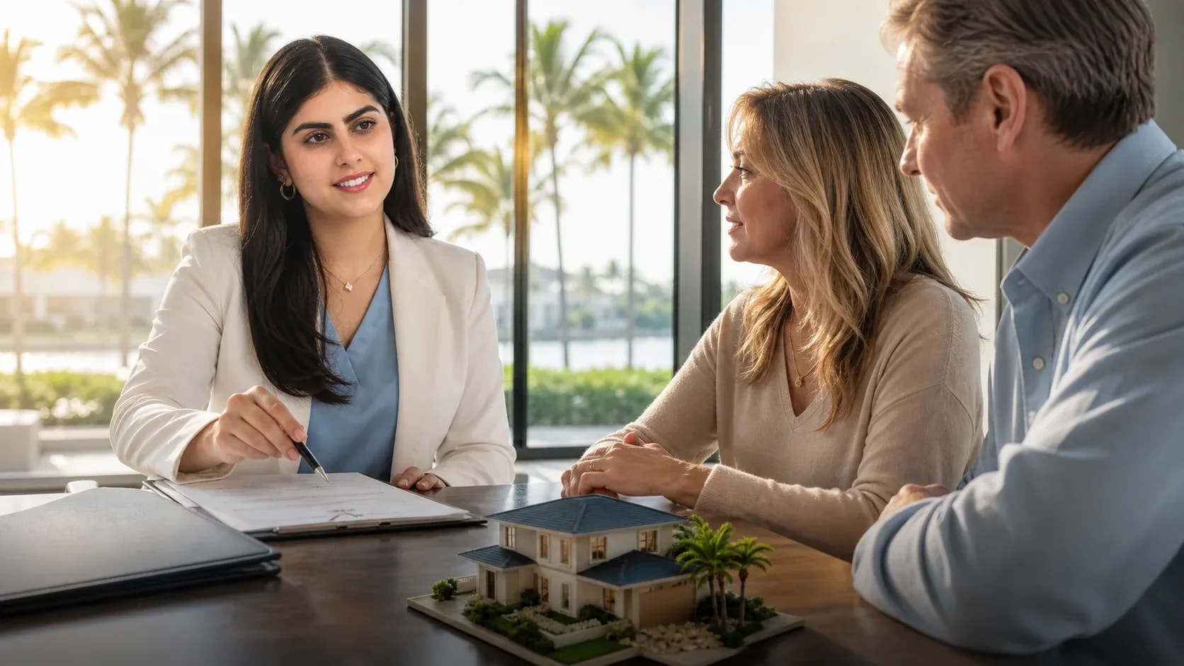 Editorial scene illustrating title services insurance in Southwest Florida